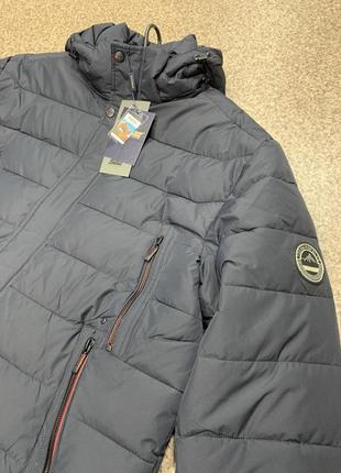 Куртка мужна батали (60-70) тепла з капюшоном saz4 фото
