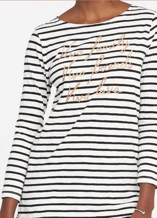Винтажный хлопковый реглан old  navy размер м в полоску оригинал
