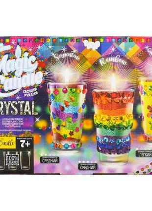 Magic candle crystal: свічки своїми руками danko toys mgc-02-01 парафін дитячий набір для творчості дітей