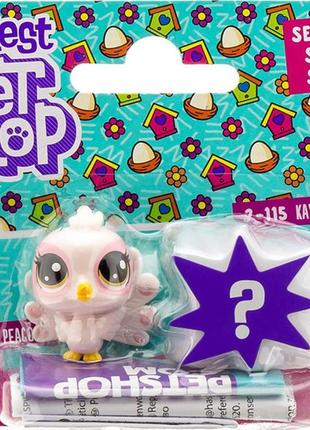 Игровой набор hasbro littlest pet shop -  lps perky peacoa 2-114 & kaybelle o'kiwi 2-115