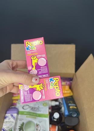 Pepto bismol kids жевательные таблетки с пепто для детей, жевательная резинка