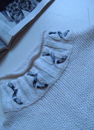 Белый свитер basic editions7 фото