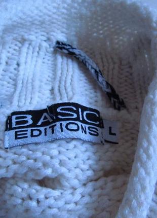 Білий светр basic editions8 фото