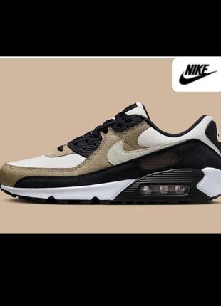 Кроссовки nike air max 90 phantom light bone khaki brown white