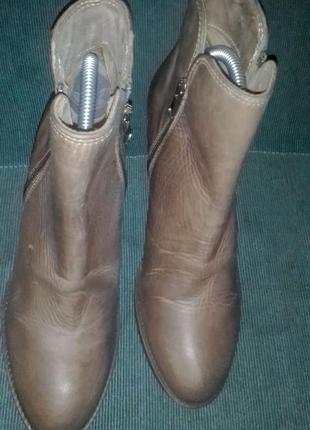 Кожаные ботинки bella moda (italy),размер 40 (26 см),винтажный стиль4 фото