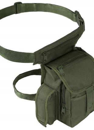 Сумка на пояс боковая mil-tec 20,5 х 12 х 7,5 см multipack олива (13526001)