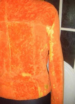 Піджак натуральна шуба-стрижений мутон р 42-465 фото