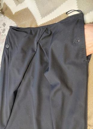 Чёрная шерстяная юбка миди boss hugo(размер 34-36)4 фото