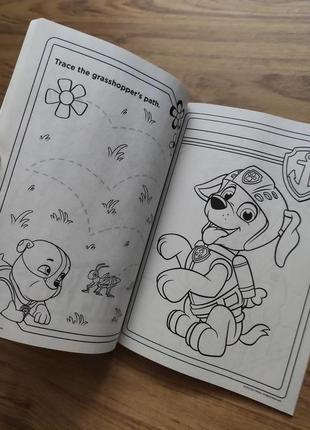 Детская раскраска activity book ausa disney английский язык щенячий патруль зума,роков, кримез, гонч