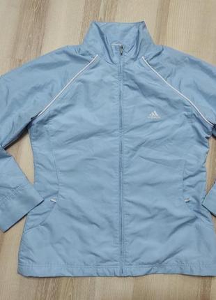 Непромокаемая и непродуваемая спортивная куртка ветровка adidas s-м1 фото