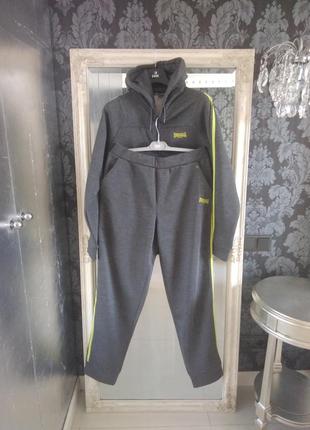 Спортивний костюм теплий фліс худі lonsdale на високий зріст