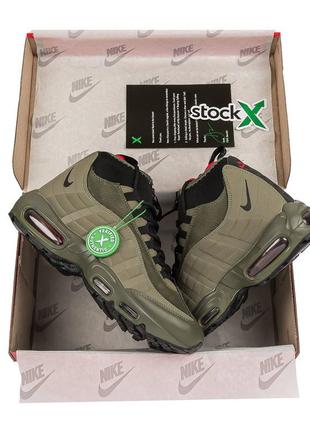 Nike air max 95 sneakerboot зеленый и черный (в наличии)