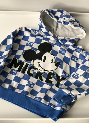 Zara 3-4 года 104 disney mickey двухнитка худи с капюшоном