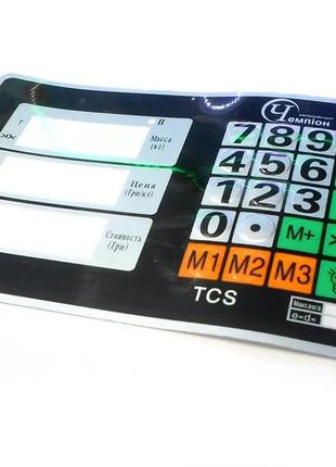 Наклейка на кнопки клавиатуры головы платформенных весов key-01113