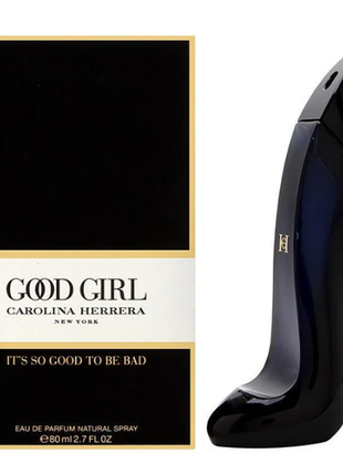 Жіночі духи carolina herrera god girl 80ml біла,чорна туфелька