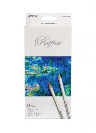 Набір кольорових олівців marco raffine 7100-24cb 24 кольору