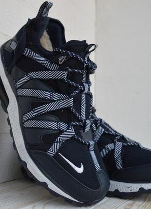 Nike air max 270 кроссовки мужские зимние с мехом отличное качество ботинки сапоги низкие теплые найк аир макс синие6 фото