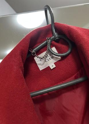 Пальто красное брендовое красное пальто красное oversize4 фото