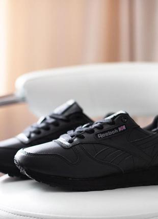 Reebok classic кроссовки мужские кожаные отличное качество зимние с мехом ботинки сапоги низкие теплые мешек классик3 фото