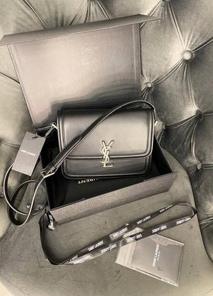 Сумка ysl solferino с серебряной фурнитурой3 фото