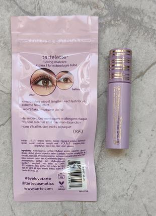 Туш для вій tarte tubing mascara tartelette3 фото