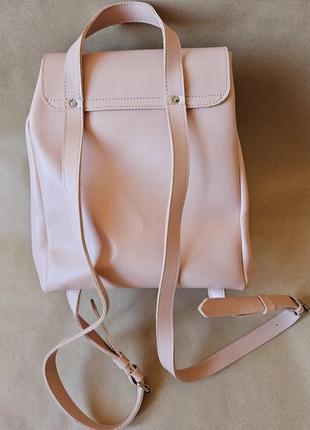 Рюкзак з "всі свої" бренд anna sun пудрового кольору2 фото