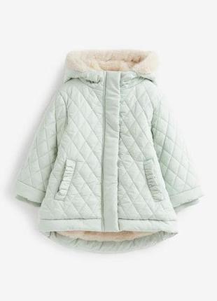 Теплая курточка на меху девушки,2 цвета💚6 фото