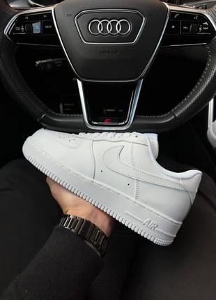 Зимние мужские кроссовки nike air force 1 white fur(мех) 41-44-45