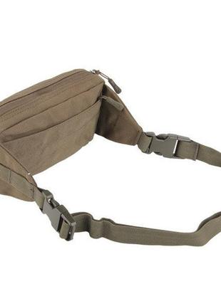 Сумка на пояс  mil-tec fanny pack molle 235 х 60 х 120 мм койот (13512519)3 фото