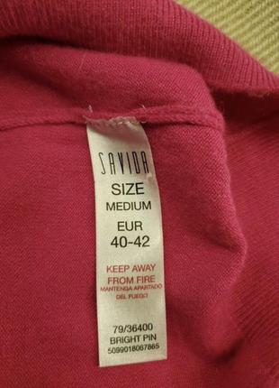 Ярко розовый фуксия savida теплый свитер на оригинальных пуговицах5 фото