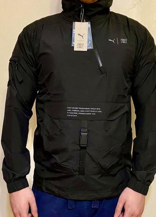 Мужская куртка анорак puma x first mile hooded utility jacket1 фото