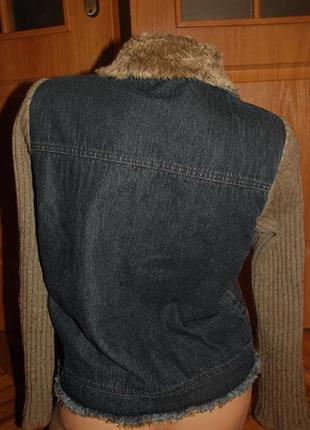 Джинсовая  куртка на меху2 фото