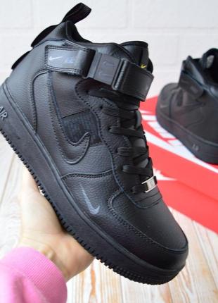 Зимние кроссовки с мехом nike air force 1 mid winter