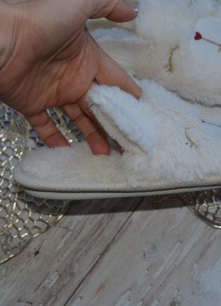 29-30 нові фірмові білі домашні капці тапки зайчик lc waikiki вайкікі8 фото