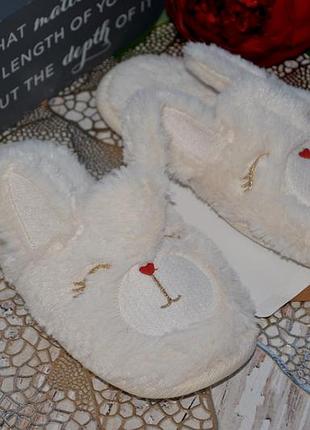 29-30 нові фірмові білі домашні капці тапки зайчик lc waikiki вайкікі5 фото