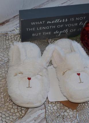29-30 нові фірмові білі домашні капці тапки зайчик lc waikiki вайкікі4 фото