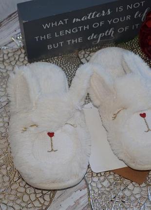 29-30 нові фірмові білі домашні капці тапки зайчик lc waikiki вайкікі6 фото