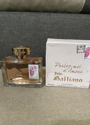 John galliano parlez-moi d’amour eau de parfum 50 мл, оригінал