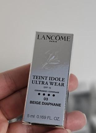 Lancome teint idole ultra wear 03 beige diaphane3 фото