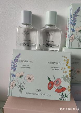 Zara lightly bloom + deep garden женские духи zara2 фото