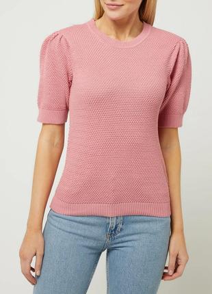 Брендовая кофта, пуловер "vila" розовая пудра. размер xs/s.