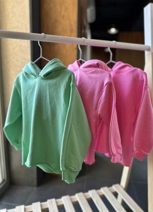 Костюм zara , худі трьохнитка і велосипедки у рубчик