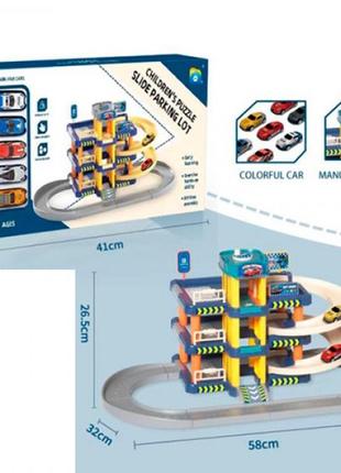 Гараж игровой в наборе b-9819 26,5х32х58 см