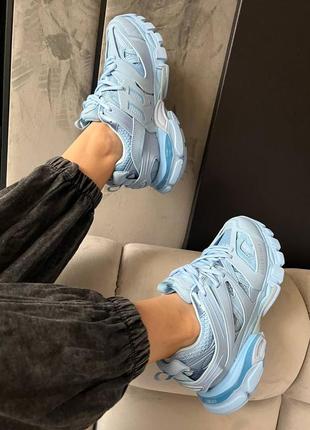 Кроссовки balenciaga track blue5 фото