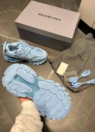 Кроссовки balenciaga track blue4 фото