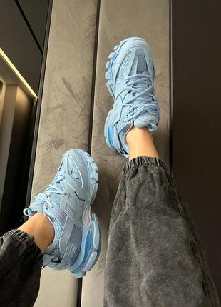 Кроссовки balenciaga track blue8 фото