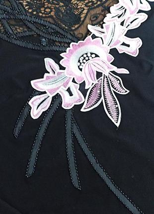 ✨✨гарна  жіноча блузка спина сіточка вишивка 48✨✨7 фото