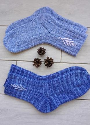 Комплект вязаных носков в подарок (р.36-37, 39-40)