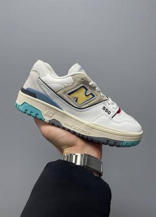 Кросівки new balance 550 ‘white yellow logo’