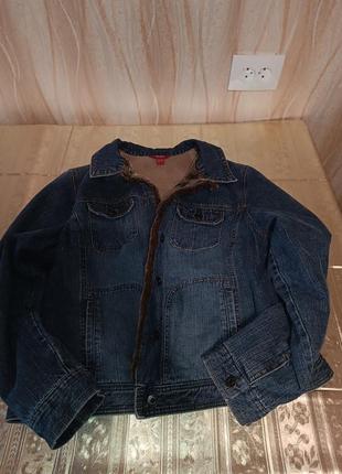 Тепла джинсова куртка1 фото